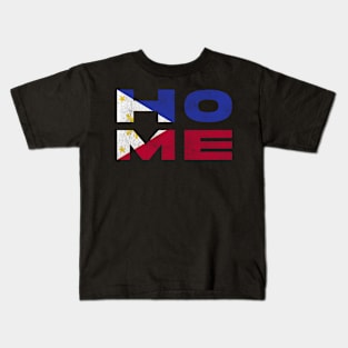 Home Philippines Flag Filipino Kids T-Shirt